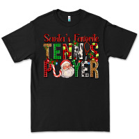 Black Santa's Favorite Tennis Player For Christmas Premium Tee - FaDigitalArtStudio