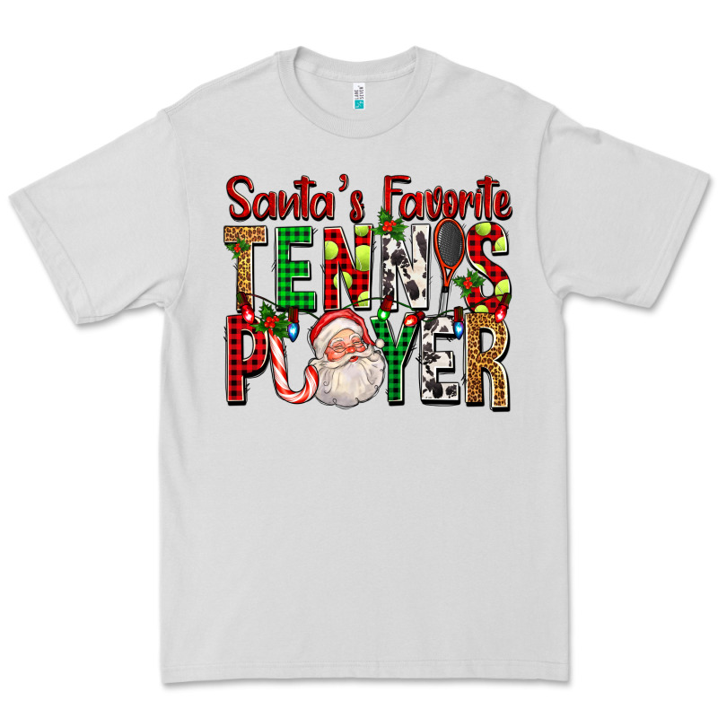 Santa's Favorite Tennis Player For Christmas Premium Tee by FaDigitalArtStudio | Teevron