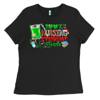 Black 100 Nursing Student Tears Ladies Tee - CowhideDigitalArt