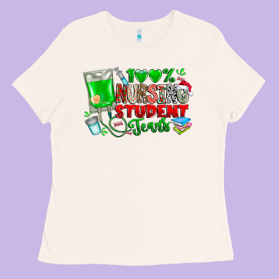 100 Nursing Student Tears Ladies Tee Designed By Cowhidedigitalart