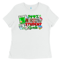 White 100 Nursing Student Tears Ladies Tee - CowhideDigitalArt