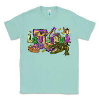 Seafoam louisiana mardi gras Classic Tee - FaDigitalArtStudio
