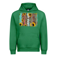 Emerald aztec leopard turquoise sunflower background Urban Hoodie - RanaPortraitStore