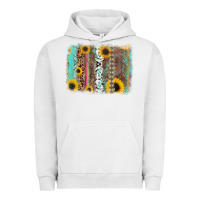 Pigment Lunar Rock aztec leopard turquoise sunflower background Urban Hoodie - RanaPortraitStore