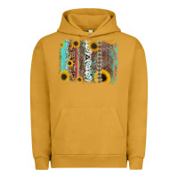 Pigment Peanut Butter aztec leopard turquoise sunflower background Urban Hoodie - RanaPortraitStore