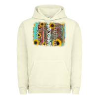Pigment Pistachio aztec leopard turquoise sunflower background Urban Hoodie - RanaPortraitStore