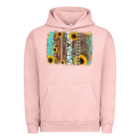 Pigment Salmon aztec leopard turquoise sunflower background Urban Hoodie - RanaPortraitStore