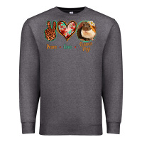 Charcoal Heather Peace Love Guinea Pigs Premium Sweatshirt - Jasminsmagicworld