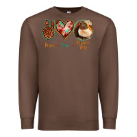Chestnut Peace Love Guinea Pigs Premium Sweatshirt - Jasminsmagicworld