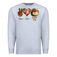 Heather Grey Peace Love Guinea Pigs Premium Sweatshirt - Jasminsmagicworld