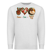 Oatmeal Heather Peace Love Guinea Pigs Premium Sweatshirt - Jasminsmagicworld