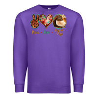 Purple Peace Love Guinea Pigs Premium Sweatshirt - Jasminsmagicworld