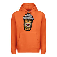 Carrot leopard glitter coffee cup Premium Hoodie - Jasminsmagicworld