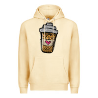 Pina Colada leopard glitter coffee cup Premium Hoodie - Jasminsmagicworld