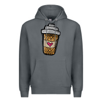 Rock leopard glitter coffee cup Premium Hoodie - Jasminsmagicworld