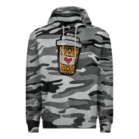 Slate Camo leopard glitter coffee cup Premium Hoodie - Jasminsmagicworld