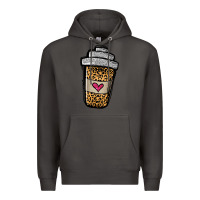 Smoke leopard glitter coffee cup Premium Hoodie - Jasminsmagicworld