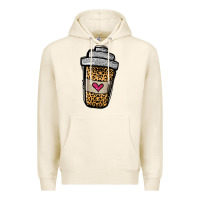 Tofu leopard glitter coffee cup Premium Hoodie - Jasminsmagicworld
