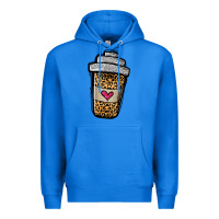 True Royal leopard glitter coffee cup Premium Hoodie - Jasminsmagicworld