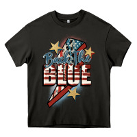 Asphalt Back the blue Heavy Core Tee - FaDigitalArtStudio