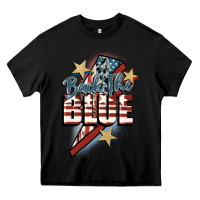 Black Back the blue Heavy Core Tee - FaDigitalArtStudio