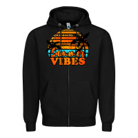 Black Summer Vibes Zipper Hoodie - Jasminsmagicworld