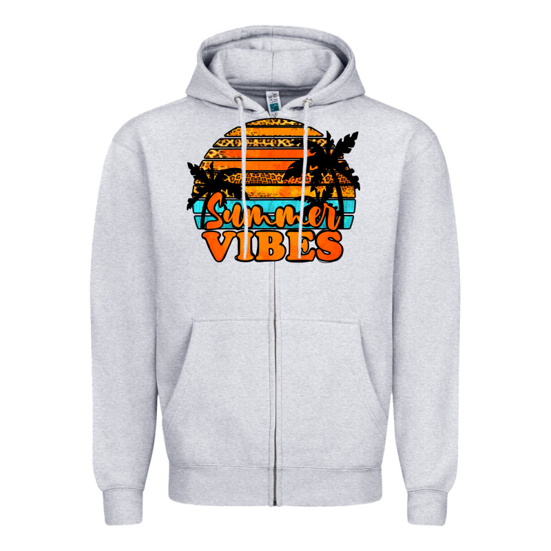 Summer Vibes Zipper Hoodie by Jasminsmagicworld | Teevron