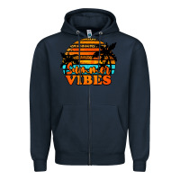 Navy Summer Vibes Zipper Hoodie - Jasminsmagicworld
