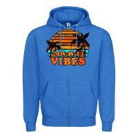 True Royal Summer Vibes Zipper Hoodie - Jasminsmagicworld