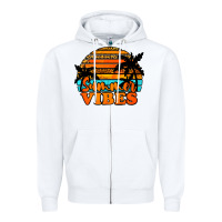 White Summer Vibes Zipper Hoodie - Jasminsmagicworld