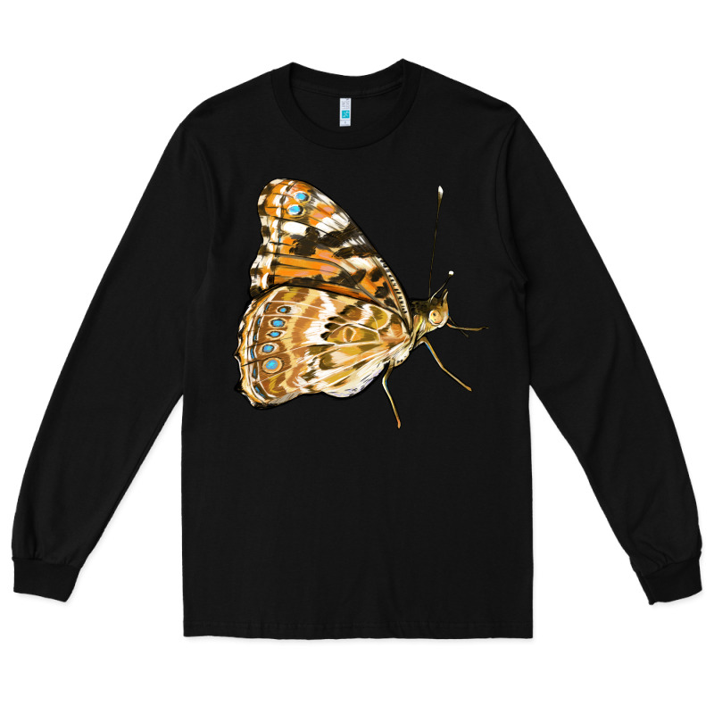 Painted Lady Butterfly Long Sleeve Tee by LillyAllenDesigns | Teevron