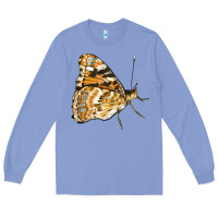 Colony Blue Painted Lady Butterfly Long Sleeve Tee - LillyAllenDesigns