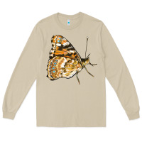 Mushroom Painted Lady Butterfly Long Sleeve Tee - LillyAllenDesigns