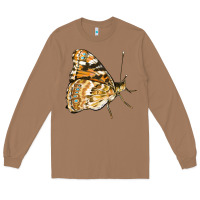 Toasted Coconut Painted Lady Butterfly Long Sleeve Tee - LillyAllenDesigns