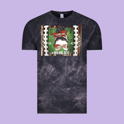 American Football Mom Life Vintage Tee Designed By Cowhidedigitalart