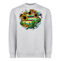 Heather Grey Aguascalientes State Of Mexico Map Heavyweight Sweatshirt - RanaPortraitStore