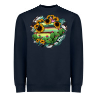 Navy Aguascalientes State Of Mexico Map Heavyweight Sweatshirt - RanaPortraitStore
