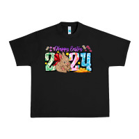 Black Happy Easter 2024 Urban Heavy Tee - CowhideDigitalArt