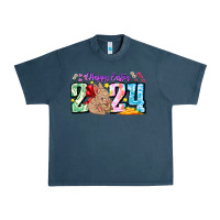 Midnight Navy Happy Easter 2024 Urban Heavy Tee - CowhideDigitalArt