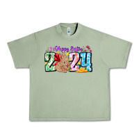 Oil Green Happy Easter 2024 Urban Heavy Tee - CowhideDigitalArt