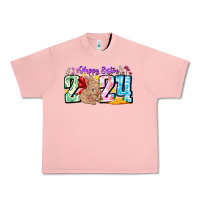 Salmon Happy Easter 2024 Urban Heavy Tee - CowhideDigitalArt