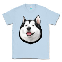 Dusty Blue Husky Classic Tee - Jasminsmagicworld