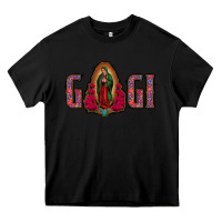 Black Gigi Lady Of Guadalupe Heavy Core Tee - Jasminsmagicworld