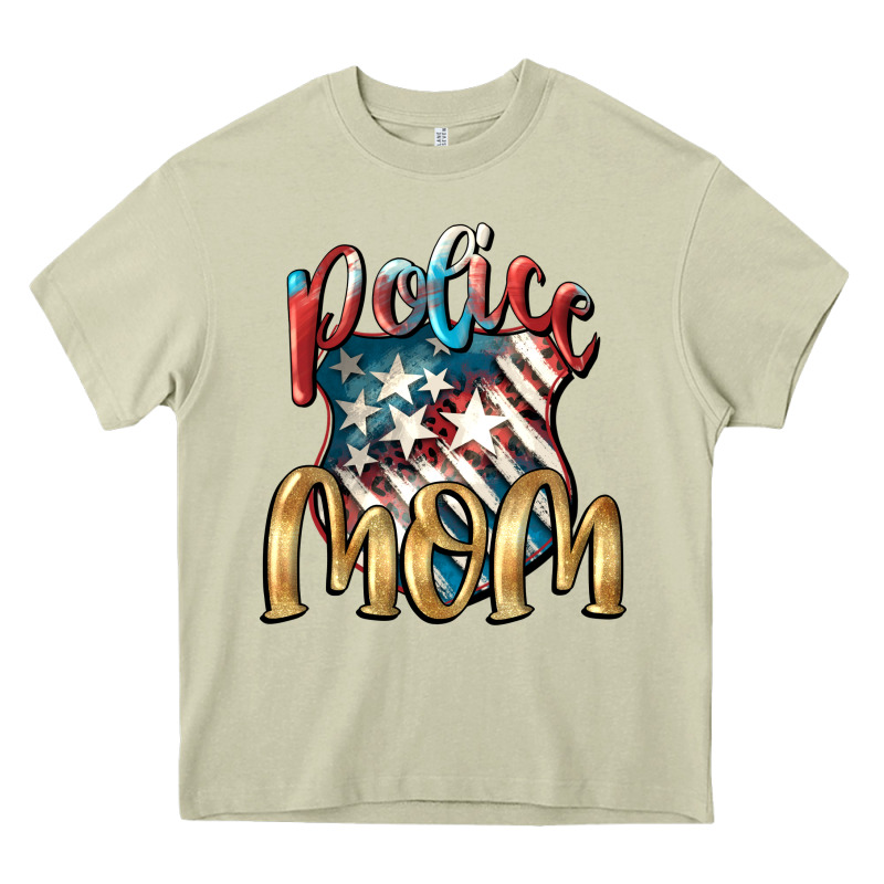 Police Mom Heavy Core Tee by FaDigitalArtStudio | Teevron