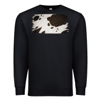 Black Cowhide Black and White Brush Strokes Background Premium Sweatshirt - Jasminsmagicworld
