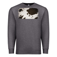 Charcoal Heather Cowhide Black and White Brush Strokes Background Premium Sweatshirt - Jasminsmagicworld