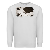 Dove Grey Cowhide Black and White Brush Strokes Background Premium Sweatshirt - Jasminsmagicworld