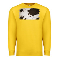 Lemon Cowhide Black and White Brush Strokes Background Premium Sweatshirt - Jasminsmagicworld