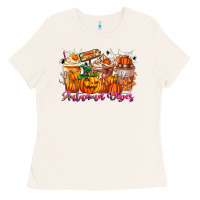 Bone Thanks A Latte Autumn Vibes Ladies Tee - CowhideDigitalArt