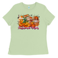 Matcha Thanks A Latte Autumn Vibes Ladies Tee - CowhideDigitalArt